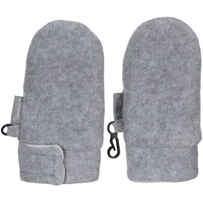 Sterntaler Plüsch-Fäustlinge silber 0 Sterntaler Plüsch-Fäustlinge silber 0