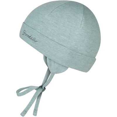Sterntaler Mütze mit Bindeband gruen 37 Sterntaler Mütze mit Bindeband gruen 37