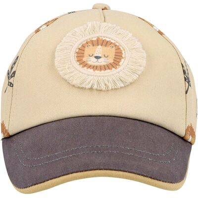 Maximo Cap Löwen beige braun 45 Maximo Cap Löwen beige braun 45