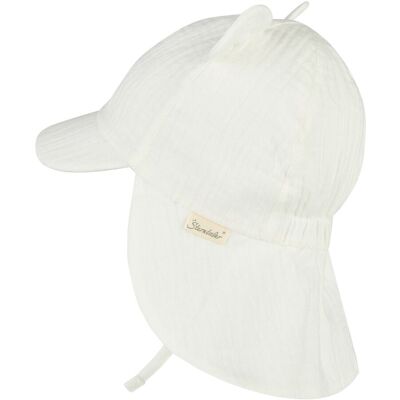 Sterntaler Musselin-Schirmmütze mit Nackenschutz und Ohren natur 51 Sterntaler Musselin-Schirmmütze mit Nackenschutz und Ohren natur 51