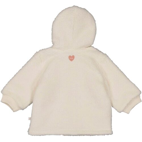 Feetje Plüschjacke mit Kapuze Blume natur 74
