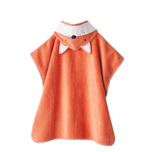 Vertbaudet Kinder Bade-Poncho, Fuchs-Kostüm Oeko-Tex orange