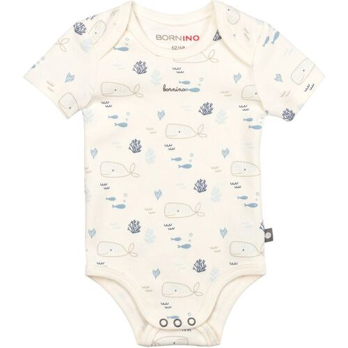 Bornino Lieblinge 3er-Pack Bodys kurzarm Ocean natur blau grau 62
