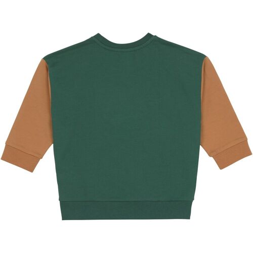 Lässig Sweatshirt Smiley Little Gang gruen mehrfarbig 98