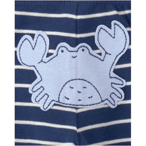 Carter's 3-tlg. Ser Bodys kurzarm und Jogginghose Ozean Ringel blau 68