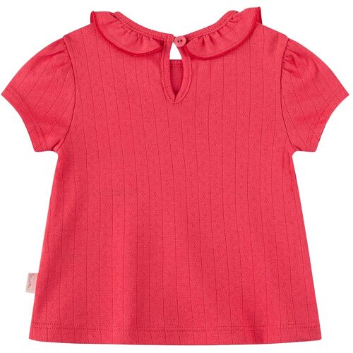 Sanetta Fiftyseven Ajour-T-Shirt Rüschenkragen pink 74
