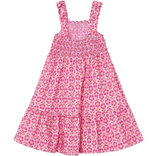 Mayoral Kleid ohne Arm Blumen rosa mehrfarbig 104