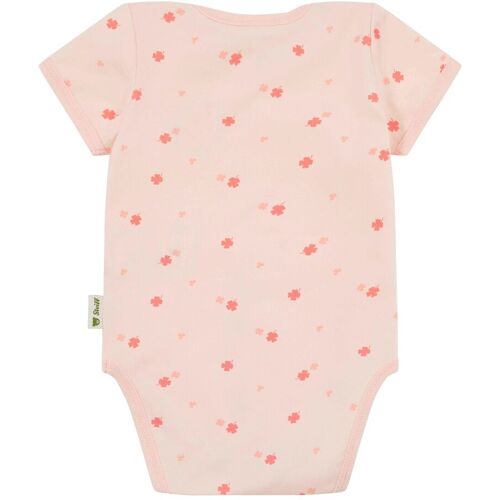 Steiff Body kurzarm Blumen Bär rosa 68