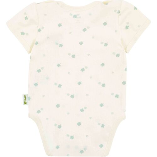 Steiff Body kurzarm Kleeblatt Bär natur gruen 62