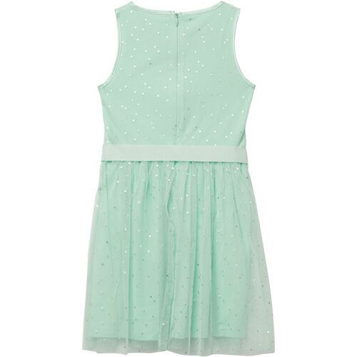 S. Oliver Kleid ohne Arm mit Glitzer-Tüllrock gruen 92