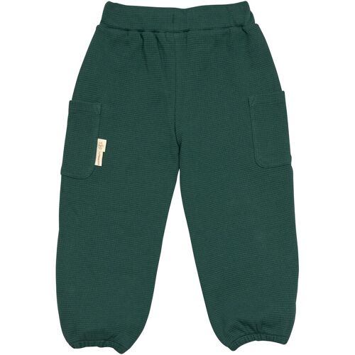 Lässig Jogginghose Waffelpiqué Little Gang gruen 110