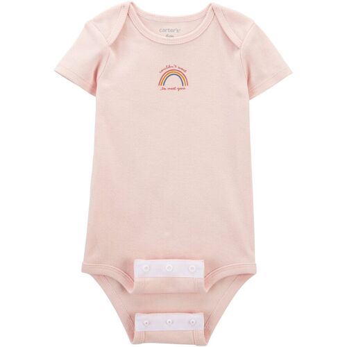 Carter's Body kurzarm Regenbogen rosa 68