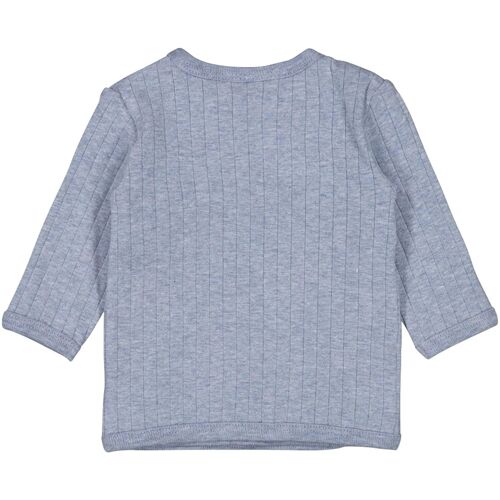 Feetje Wickelshirt langarm Rippqualität blau 68
