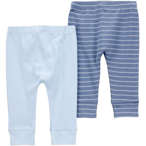 Carter's 2er-Pack Jogginghosen Rippqualität Ringel blau 68