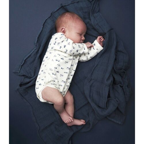 Pippi 4er-Pack Bodys langarm Fahrzeuge Tiere mehrfarbig 74