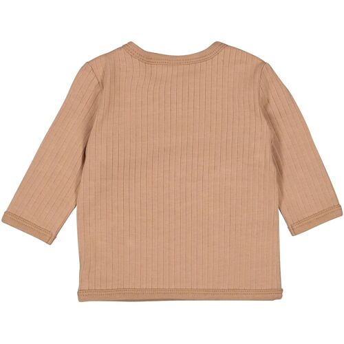 Feetje Wickelshirt langarm Rippqualität braun 50