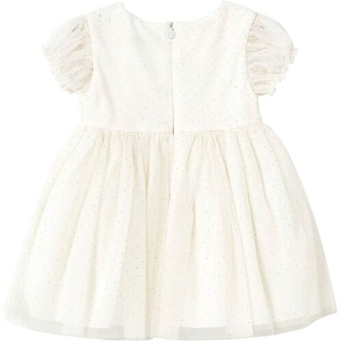 Mayoral Tüllkleid kurzarm Glitzer natur 80