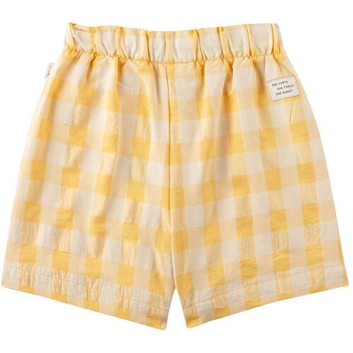 Sanetta Pure Pure Shorts Karo gelb 62
