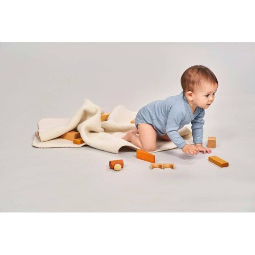 Sense Organics Wickelbody langarm Rippqualität hellblau 62