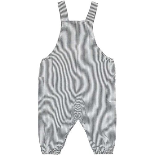 Huttelihut Latzhose Ringel blau weiss 74