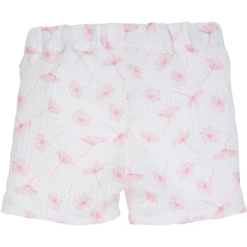 Gymp Musselin-Shorts Blumen natur 80