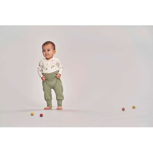 Sense Organics Wickelbody langarm Bäume natur mehrfarbig 50