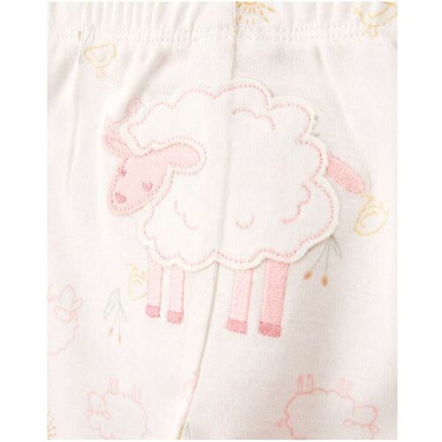 Carter's 3-tlg. Set Body kurzarm, Body langarm und Leggings Schafe mehrfarbig 86