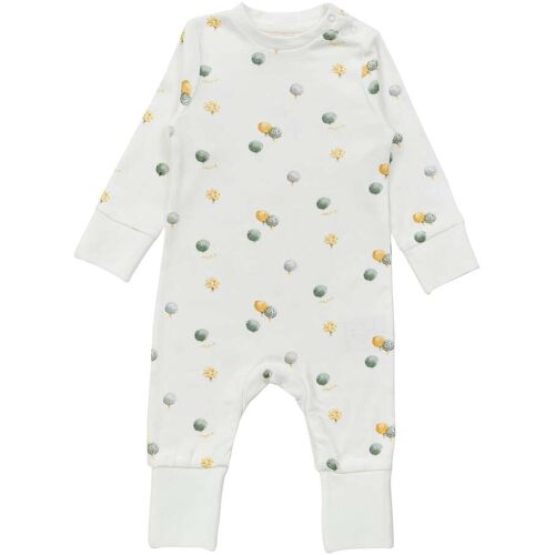 Sense Organics Overall mit Klappfuß Bäume natur mehrfarbig 80