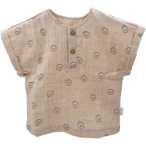 Maximo Musselin-T-Shirt Löwe beige 74