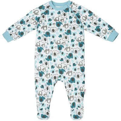 Bornino Lieblinge 2er-Pack Schlafoveralls Elefanten blau 86 Bornino Lieblinge 2er-Pack Schlafoveralls Elefanten blau 86
