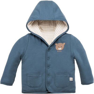 Bornino On The Road Wendejacke Ringel Bär blau natur 50 Bornino On The Road Wendejacke Ringel Bär blau natur 50