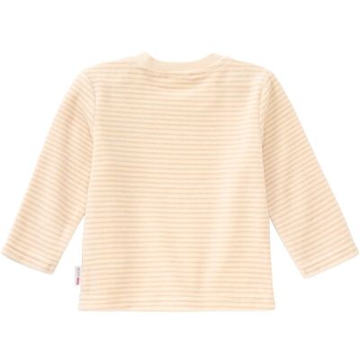 Bornino Lieblinge Nicki-Shirt langarm Ringel Bär beige 86 Bornino Lieblinge Nicki-Shirt langarm Ringel Bär beige 86