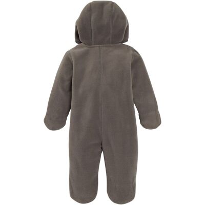 Bornino Fleece-Overall mit Kapuze grau 74 Bornino Fleece-Overall mit Kapuze grau 74