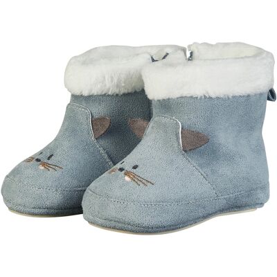 Sterntaler Babystiefel mit Reißverschluss Katze hellblau 15 Sterntaler Babystiefel mit Reißverschluss Katze hellblau 15