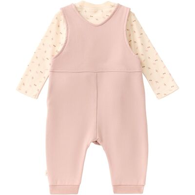 Bornino Wild Nature 2-tlg. Set Latzhose mit Shirt Schildkröte rosa natur 86 Bornino Wild Nature 2-tlg. Set Latzhose mit Shirt Schildkröte rosa natur 86