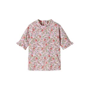 Vertbaudet Mädchen Baby-Set mit UV-Schutz: Shirt, Badehose & Sonnenhut Oeko-Tex rosa