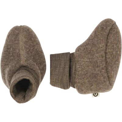 Müsli Wollfleece-Schlupfschuhe braun 56 Müsli Wollfleece-Schlupfschuhe braun 56