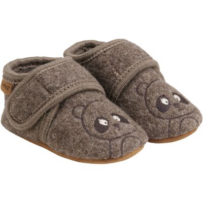 En Fant Woll-Krabbel- und Hausschuhe mit Klettverschluss Bär braun 19 En Fant Woll-Krabbel- und Hausschuhe mit Klettverschluss Bär braun 19