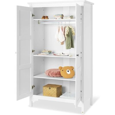 Pinolino Kinderkleiderschrank - Chalet - Weiß Pinolino Kinderkleiderschrank - Chalet - Weiß