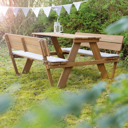 Roba Kindersitzgruppe ‚PICKNICK for 4‘ Outdoor +, mit Lehne Outdoor +