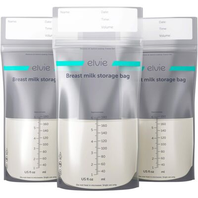 Elvie Mutttermilchbeutel 180 ml, 2 x 50 Stück transparent Elvie Mutttermilchbeutel 180 ml, 2 x 50 Stück transparent