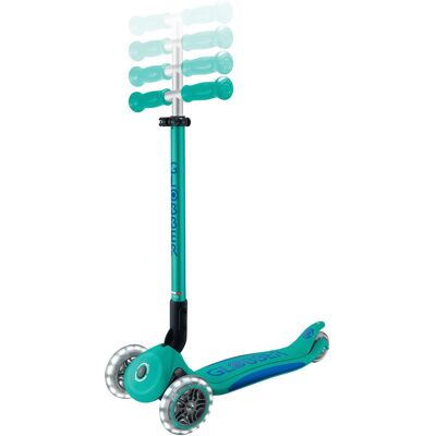 GLOBBER Primo Faltbarer Kinderroller mit Lichter - Kinder Scooter GLOBBER Primo Faltbarer Kinderroller mit Lichter - Kinder Scooter