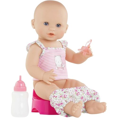 Corolle Puppe Emma Badebaby mit Trink- & Nässfunktion 36 m rosa