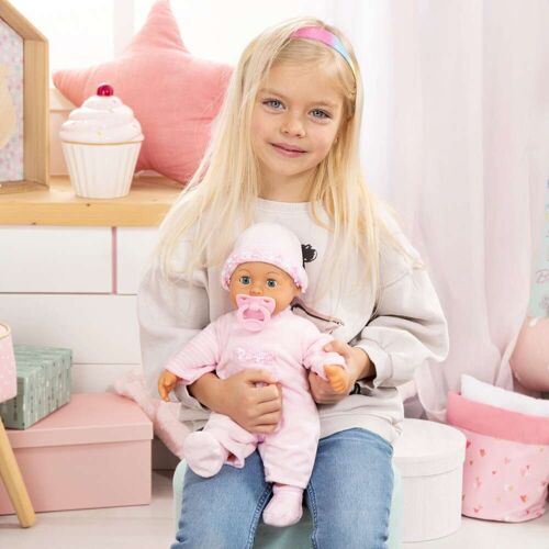 Bayer Design Puppe First Words Baby mit Funktionen 38cm rosa