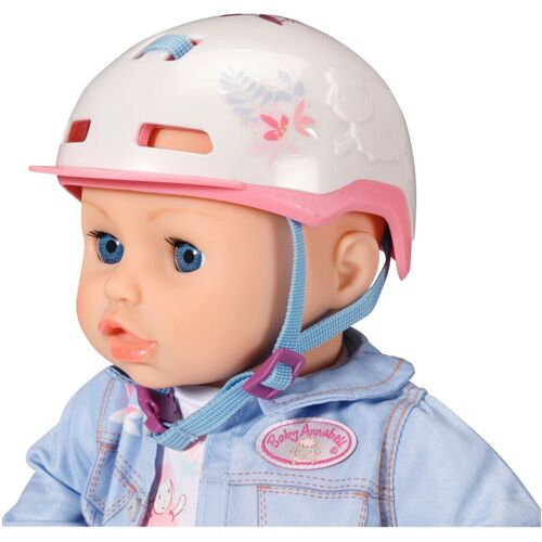 Zapf Creation Baby Annabell Puppen Active Fahrradhelm rosa   weiss