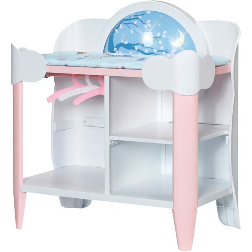 Zapf Creation Baby Annabell Puppen Wickeltisch Day&Night weiss   rosa