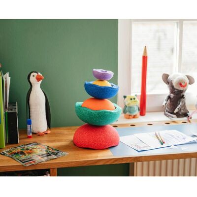 Stapelstein Rainbow Classic - Balancetrainer Set of 6 Stapelstein Rainbow Classic - Balancetrainer Set of 6