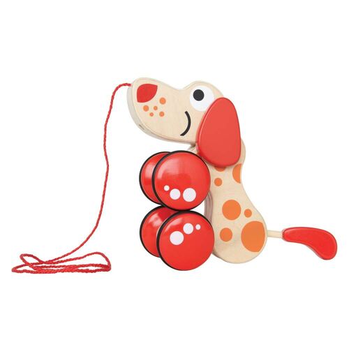 Hape Nachziehspielzeug Hündchen Puppy aus Holz mehrfarbig