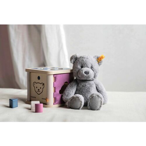 Steiff Teddybär Bearzy Soft Cuddly Friends 28cm grau