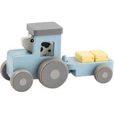 Done By Deer Traktor Tiny Farm Kuh Dotti blau Done By Deer Traktor Tiny Farm Kuh Dotti blau